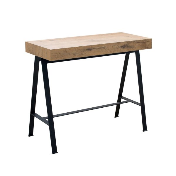 Consolle Banco Small Quercia Natura telaio Antracite - immagine 5