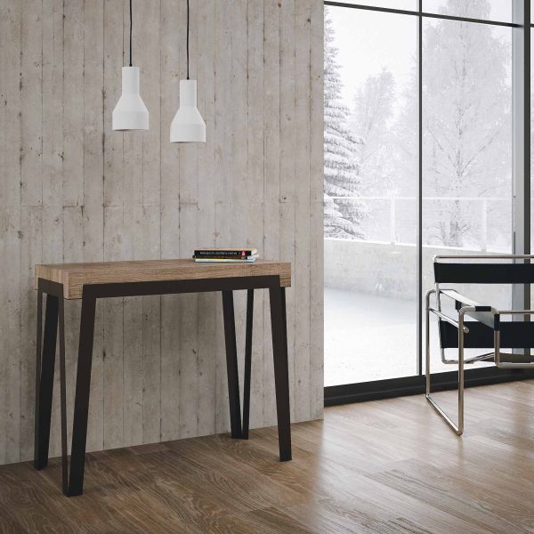 Consolle Rio Small Quercia Natura telaio Ruggine - immagine 2