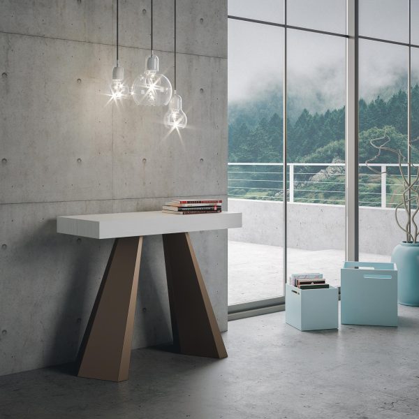 Consolle Diamante Bianco Frassino telaio orso - immagine 2