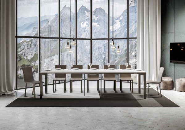 Consolle Everyday Evolution Bianco Frassino telaio Antracite - immagine 4