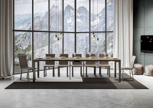 Consolle Everyday Evolution Noce telaio Antracite - immagine 4