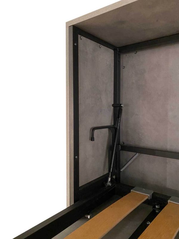 Letto Kando doppio orizzontale Bianco Frassino con materasso - immagine 8