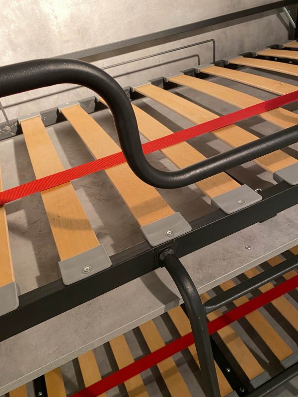 Letto Kando doppio orizzontale Bianco Frassino con materasso - immagine 9