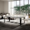 Tavolo allungabile 90X140/244 cm Flame Bianco Frassino telaio Antracite - immagine 3
