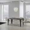 Tavolo allungabile 90x130/234 cm Flame Premium Cemento telaio Antracite - immagine 2