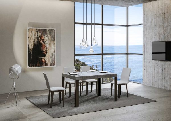 Tavolo allungabile 80x140/224 cm Linea Cemento - immagine 2