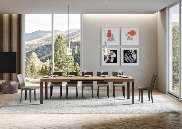 Tavolo allungabile 80x160/244 cm Linea Quercia Natura - immagine 3