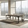Tavolo allungabile 90x200/304 cm Paxon Noce telaio Antracite - immagine 3