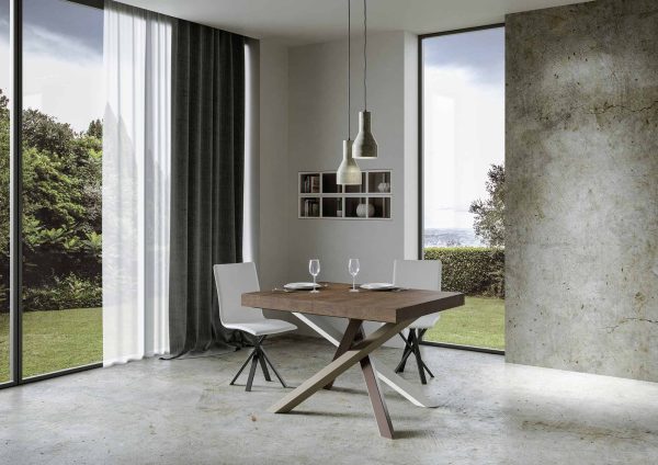 Tavolo allungabile 90x120/224 cm Volantis Premium Noce telaio 4/C - immagine 2