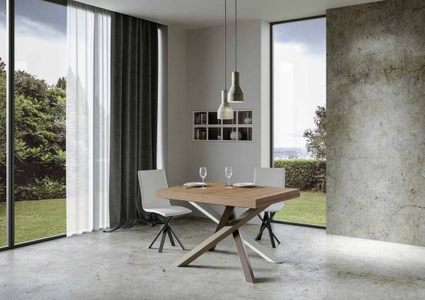 Tavolo allungabile 90x120/224 cm Volantis Quercia Natura telaio 4/C - immagine 2