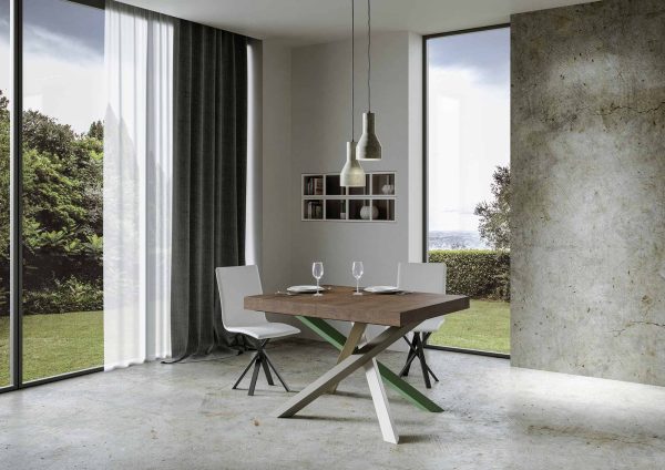 Tavolo allungabile 90x120/224 cm Volantis Premium Noce telaio 4/A - immagine 2