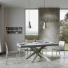 Tavolo allungabile 90x200/304 cm Volantis Cemento telaio 4/A - immagine 2