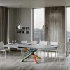 Tavolo allungabile 90x140/244 cm Volantis Cemento telaio 4/B - immagine 3
