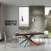Tavolo allungabile 90x200/460 cm Volantis Premium Noce telaio 4/B - immagine 2