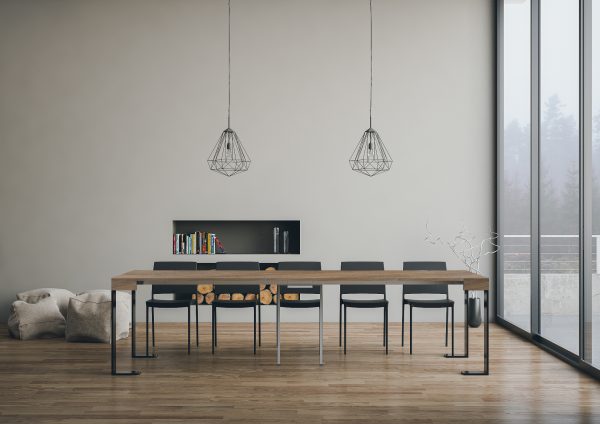 Consolle Tecno Noce telaio Antracite - immagine 4