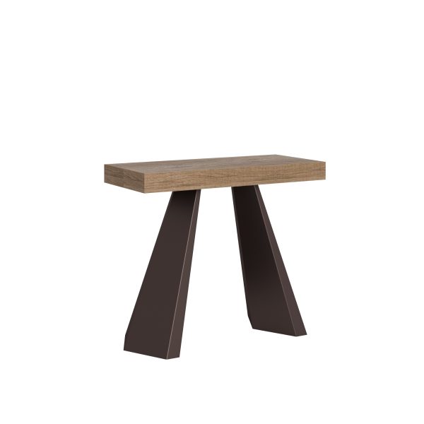 Consolle Diamante Quercia Natura telaio orso