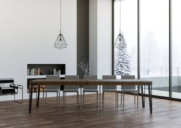 Consolle Rio Premium Noce telaio Antracite - immagine 4