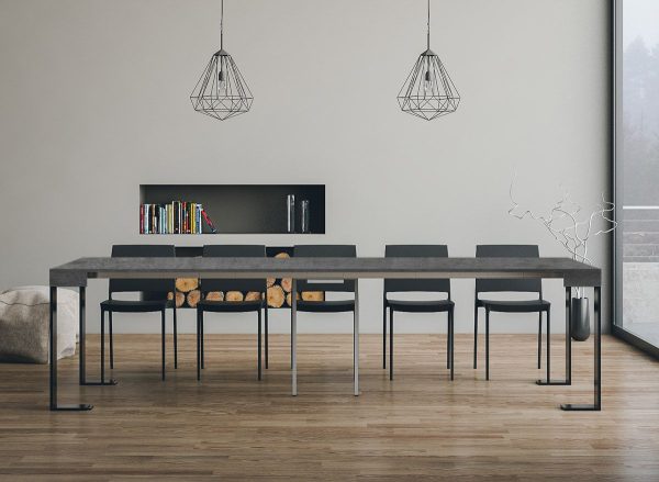 Consolle Tecno Cemento telaio Antracite - immagine 4