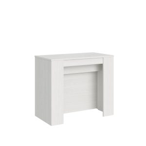 Consolle Venus Bianco Frassino 4 allunghe cm.62