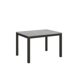 Tavolo everyday Evolution piano Cemento 90x120 Allungato 224 telaio Antracite
