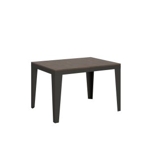 Tavolo Flame Evolution piano Noce 90x120 telaio Allungato 224 Antracite