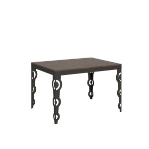 Tavolo Karamay Evolution piano Noce 90x120 telaio Allungato 224 Antracite