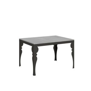 Tavolo Paxon Evolution piano Cemento 90x120 Allungato 224 telaio Antracite