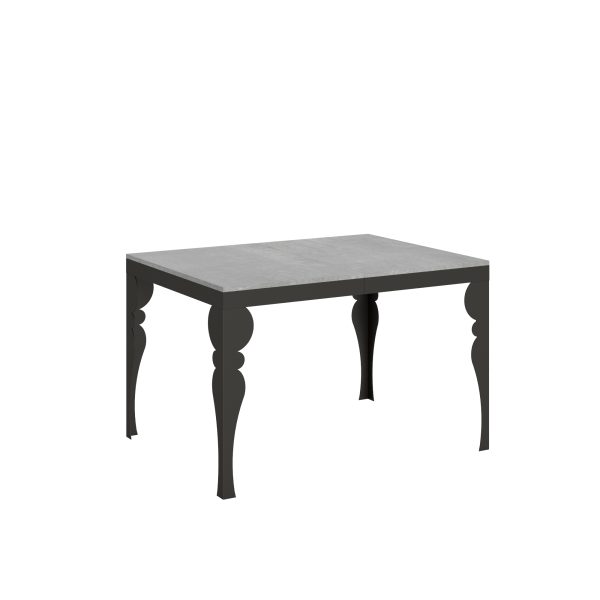 Tavolo Paxon Evolution piano Cemento 90x120 Allungato 224 telaio Antracite