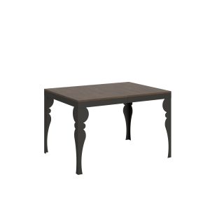 Tavolo Paxon Evolution piano Noce 90x120 telaio Allungato 224 Antracite