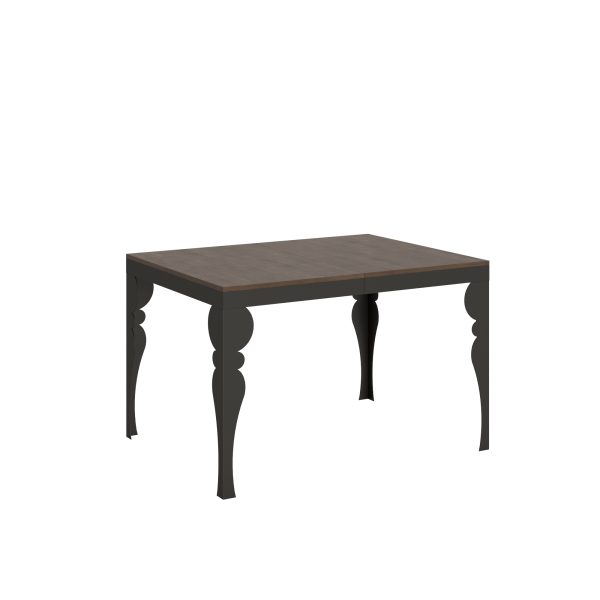 Tavolo Paxon Evolution piano Noce 90x120 telaio Allungato 224 Antracite