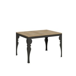 Tavolo Paxon Evolution piano Quercia Natura 90x120 Allungato 224 telaio Antracite
