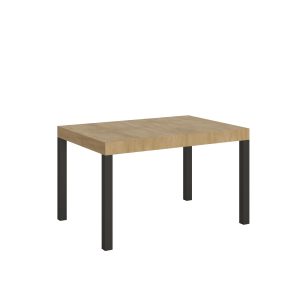 Tavolo everyday Allungabile piano Quercia Natura 90x130 Allungato 390 telaio Antracite