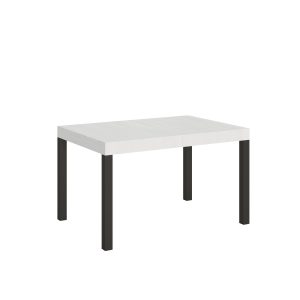 Tavolo everyday Allungabile piano Bianco Frassino 90x130 Allungato 234 telaio Antracite