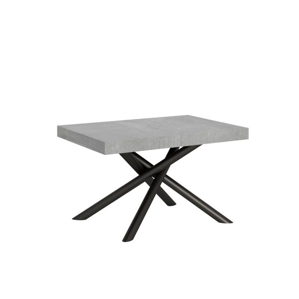 Tavolo allungabile 90x140/244 cm Famas Cemento telaio Antracite