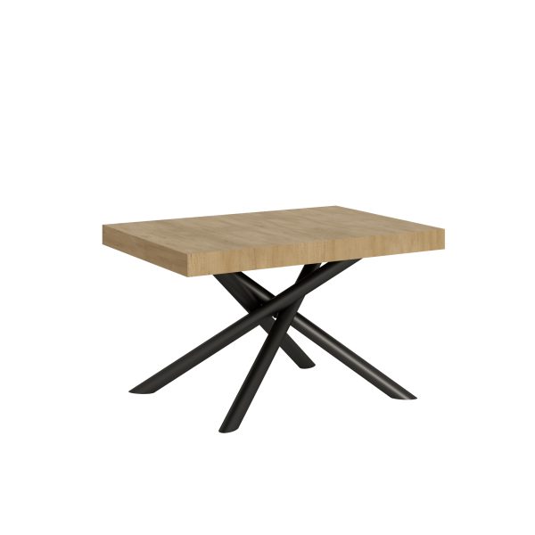 Tavolo allungabile 90x120/224 cm Famas Quercia Natura telaio Antracite