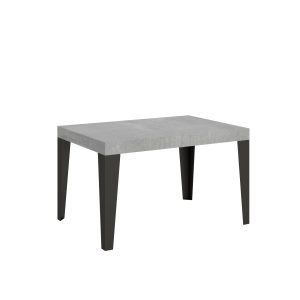 Tavolo Flame Allungabile piano Cemento 90x130 Allungato 234 telaio Antracite