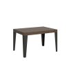Tavolo allungabile 90X140/244 cm Flame Noce telaio Antracite