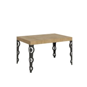 Tavolo Karamay Allungabile piano Quercia Natura 90x130 Allungato 234 telaio Antracite