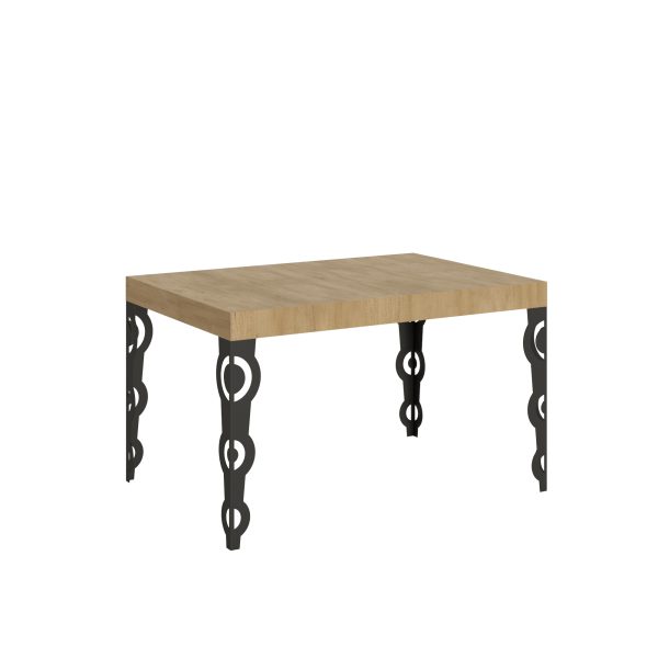Tavolo Karamay Allungabile piano Quercia Natura 90x130 Allungato 234 telaio Antracite