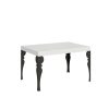 Tavolo allungabile 90X140/244 cm Paxon Bianco Frassino telaio Antracite