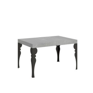 Tavolo Paxon Allungabile piano Cemento 90x130 Allungato 234 telaio Antracite