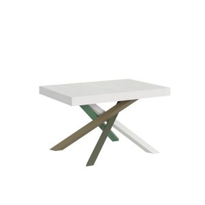 Tavolo Volantis Allungabile piano Bianco Frassino 90x130 Allungato 234 telaio 4/A