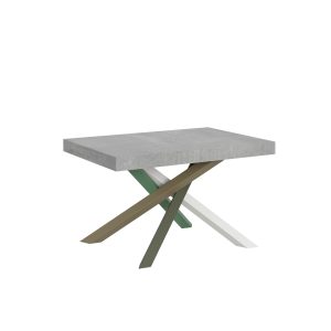 Tavolo Volantis Allungabile piano Cemento 90x130 Allungato 234 telaio 4/A