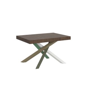 Tavolo Volantis Allungabile piano Noce 90x130 Allungato 234 telaio 4/A