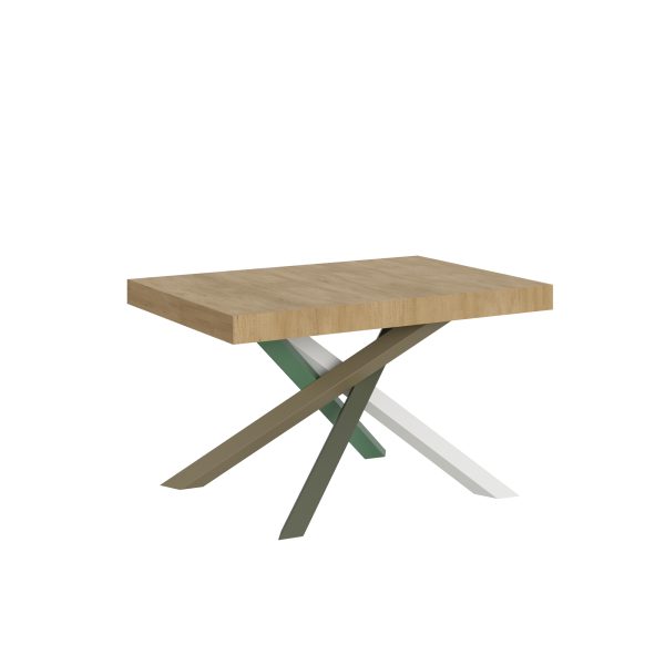 Tavolo Volantis Allungabile piano Quercia Natura 90x130 Allungato 234 telaio 4/A
