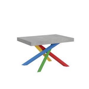 Tavolo Volantis Allungabile piano Cemento 90x130 Allungato 234 telaio 4/B