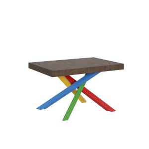 Tavolo Volantis Allungabile piano Noce 90x130 Allungato 234 telaio 4/B colori bloccati