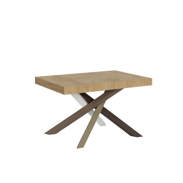 Tavolo Volantis Allungabile piano Quercia Natura 90x130 Allungato 390 telaio 4/C