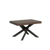 Tavolo allungabile 90x140/400 cm Volantis noce telaio Antracite