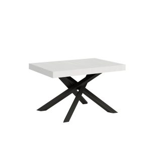 Tavolo allungabile 90x120/224 cm Volantis Bianco Frassino telaio Antracite